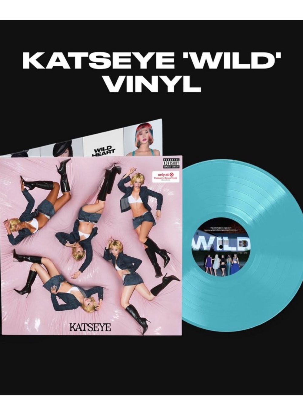 KATSEYE WILD Blue Colored Vinyl LP Limited Edition Sealed Record